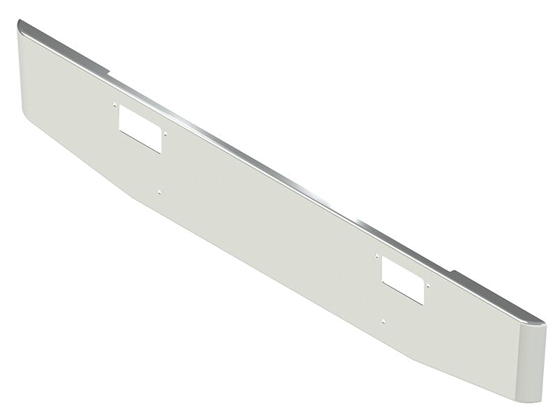 BUMPER FOR MACK MH COE, SUPERLINER II, RW613 1970-1990 16" TAPER ROLLED END CHROME WITH TOW HOLE , GRILL GUARD HOLES