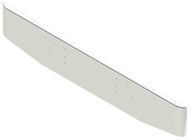 BUMPER FOR MACK WESTERN CONTRACTOR, RD688, RD690 1989-2001 16" TAPER ROLLED END CHROME WITH MOUNTING HOLES, GRILL GUARD HOLES