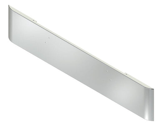 BUMPER FOR MACK WESTERN CONTRACTOR, RD688, RD690 1989-2001 18" SQUARE ROLLED END CHROME WITH MOUNTING HOLES ONLY