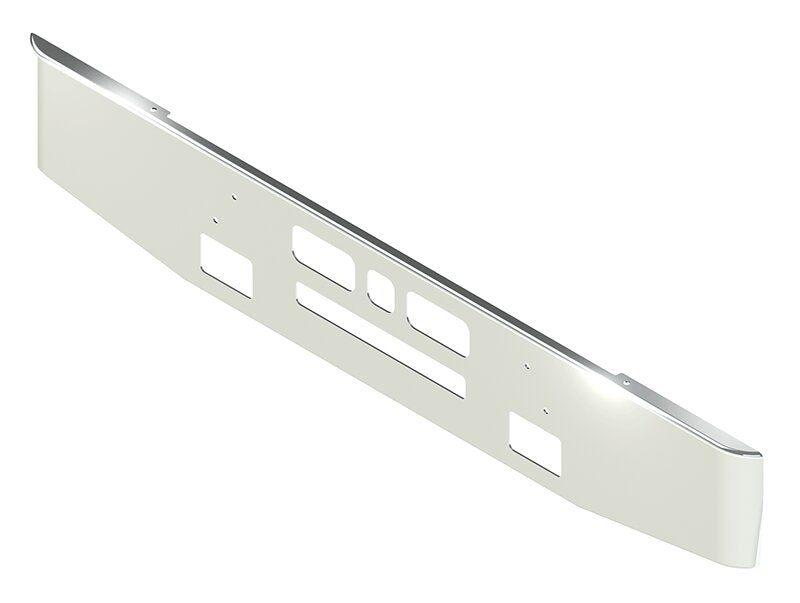 BUMPER FOR MACK WESTERN CONTRACTOR, RD688, RD690 1989-2001 16" TAPER ROLLED END CHROME WITH TOW HOLE & VENT HOLES