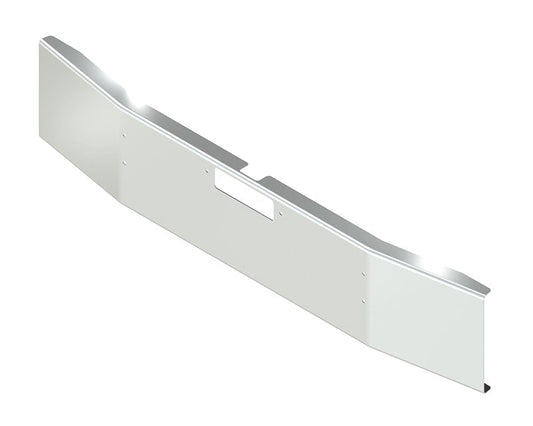 BUMPER FOR MACK LOGGER 1970-1990 18" OPEN END CHROME WITH TOW HOLE & ROUND FOG LIGHT HOLES