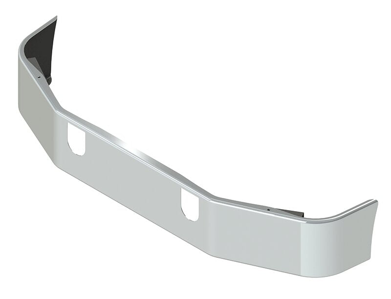 BUMPER FOR MACK CH SERIES SETBACK AXLE 1994-2004 12" TO 14" SETBACK AXLE CHROME WITH TOW HOLE