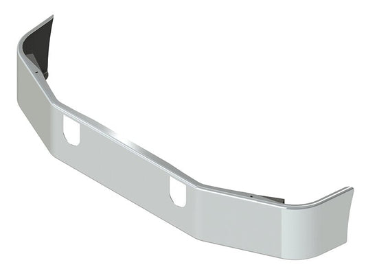 BUMPER FOR MACK CH SERIES SETBACK AXLE 1994-2004 12" TO 14" SETBACK AXLE CHROME WITH TOW HOLE