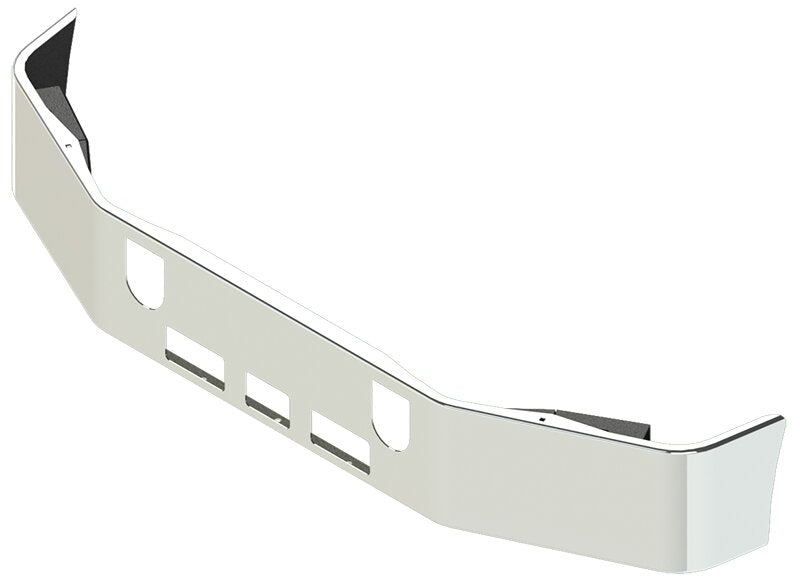 BUMPER FOR MACK CH SERIES SETBACK AXLE 1988-1993 12" TO 14" SETBACK AXLE CHROME