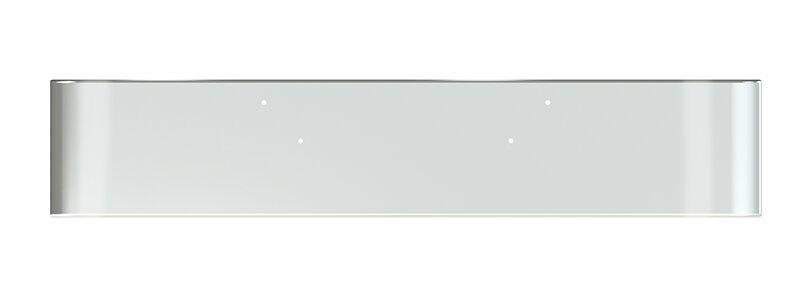 BUMPER FOR MACK GRANITE, BRIDGE FORMULA 2003-2007 18" SQUARE ROLLED END CHROME WITH MOUNTING HOLES ONLY