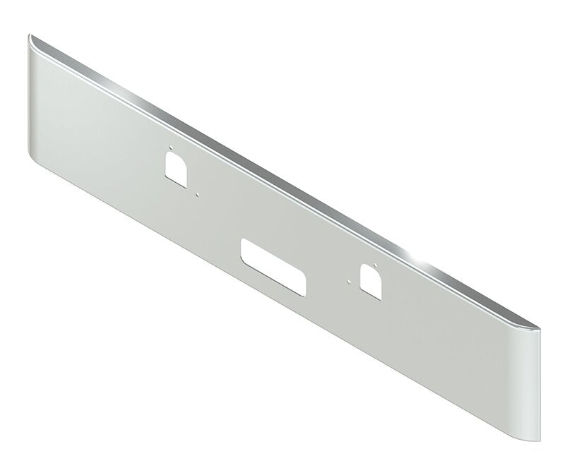 BUMPER FOR MACK GRANITE, BRIDGE FORMULA 2003-2007 18" SQUARE ROLLED END CHROME
