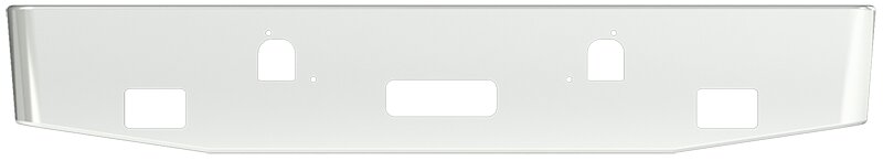 BUMPER FOR MACK GRANITE, BRIDGE FORMULA 2003-2007 16" TAPER ROLLED END CHROME