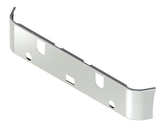 BUMPER FOR MACK CH SERIES SET FORWARD AXLE 2005-2022 18" SET FORWARD AXLE CHROME