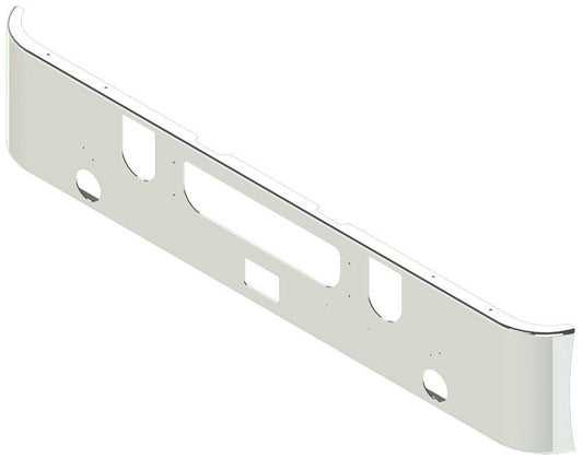 BUMPER FOR MACK CH SERIES SET FORWARD AXLE 2005-2022 16" SET FORWARD AXLE CHROME