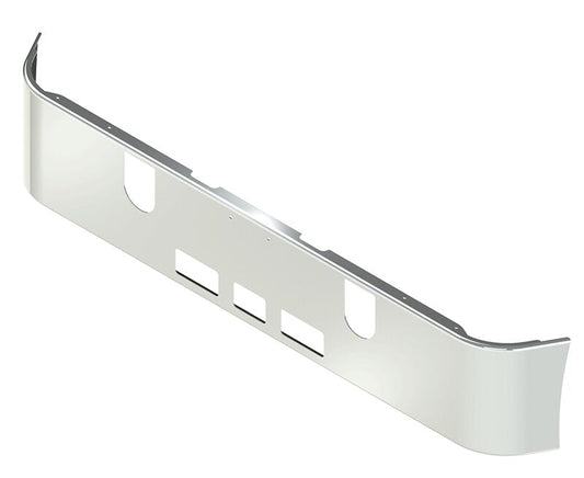 BUMPER FOR MACK CH SERIES SET FORWARD AXLE 2005-2022 16" SET FORWARD AXLE CHROME