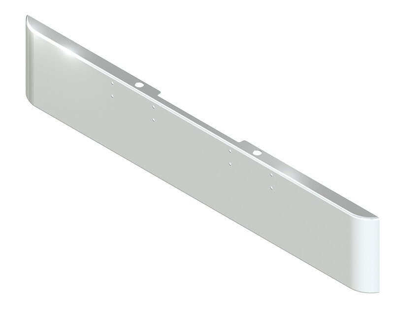 BUMPER FOR PETERBILT 352 CABOVER 1967-1980 & 359 CONVENTIONAL 1967-1986 18" SQUARE ROLLED END CHROME WITH MOUNTING HOLES ONLY