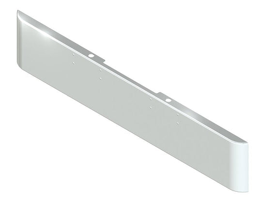 BUMPER FOR PETERBILT 352 CABOVER 1967-1980 & 359 CONVENTIONAL 1967-1986 18" SQUARE ROLLED END CHROME WITH MOUNTING HOLES ONLY