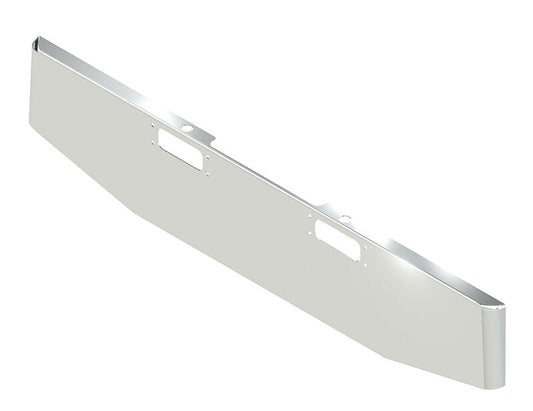 BUMPER FOR PETERBILT 352 CABOVER 1967-1980 & 359 CONVENTIONAL 1967-1986 18" TAPER HAND FORM STAINLESS STEEL WITH TOW HOLE