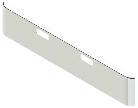 BUMPER FOR PETERBILT 352 CABOVER 1967-1980 & 359 CONVENTIONAL 1967-1986 18" SQUARE ROLLED END CHROME WITH TOW HOLE