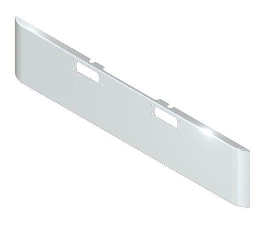 BUMPER FOR PETERBILT 352 CABOVER 1967-1980 & 359 CONVENTIONAL 1967-1986 20" SQUARE ROLLED END CHROME WITH TOW HOLE