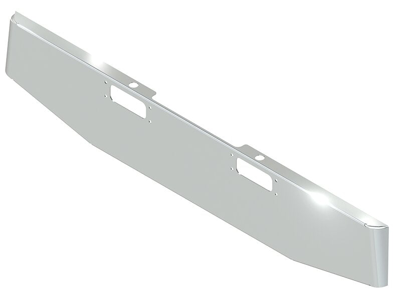 BUMPER FOR PETERBILT 352 CABOVER 1967-1980 & 359 CONVENTIONAL 1967-1986 16" TAPER HAND FORM CHROME WITH TOW HOLE