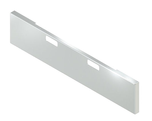 BUMPER FOR PETERBILT 352 CABOVER 1967-1980 & 359 CONVENTIONAL 1967-1986 20" BOXED END CHROME WITH TOW HOLE & NO MOUNTING HOLES AND WITH UNIVERSAL BRACKETS THAT FIT CB, CQ, FD, FE ,HA, HC, GO