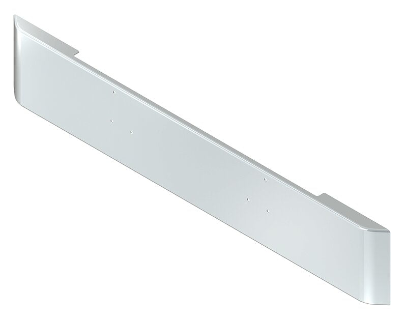 BUMPER FOR PETERBILT 379, 378, 357 1987-2007 16" SQUARE HAND FORM CHROME WITH MOUNTING HOLES ONLY