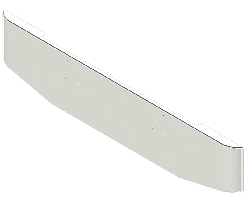 BUMPER FOR PETERBILT 379, 378, 357 1987-2007 20" TAPER HAND FORM CHROME WITH MOUNTING HOLES ONLY