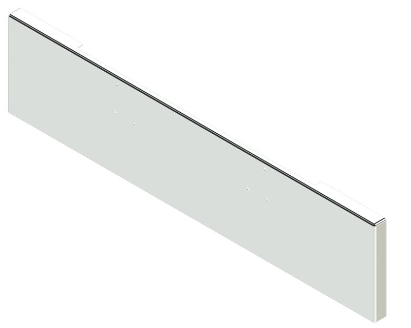 BUMPER FOR PETERBILT 379, 378, 357 1987-2007 22" BOXED END CHROME WITH MOUNTING HOLES ONLY