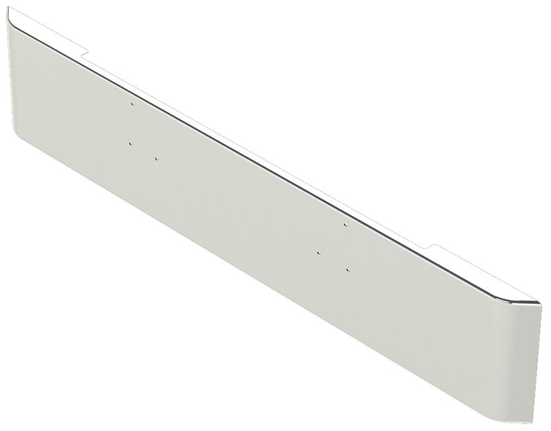 BUMPER FOR PETERBILT 379, 378, 357 1987-2007 18" SQUARE HAND FORM CHROME WITH MOUNTING HOLES ONLY