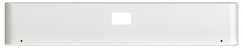 BUMPER FOR PETERBILT 379, 378, 357 1987-2007 18" SQUARE ROLLED END CHROME WITH TOW HOLE, LIGHT HOLES