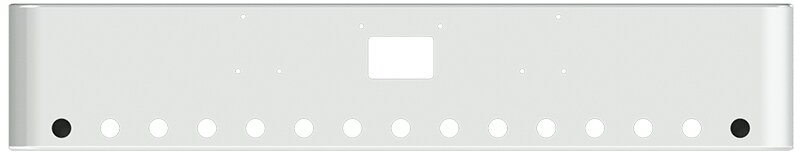 BUMPER FOR PETERBILT 379, 378, 357 1987-2007 18" SQUARE ROLLED END CHROME WITH TOW HOLE AND 15 HOLES FOR 2" LIGHTS