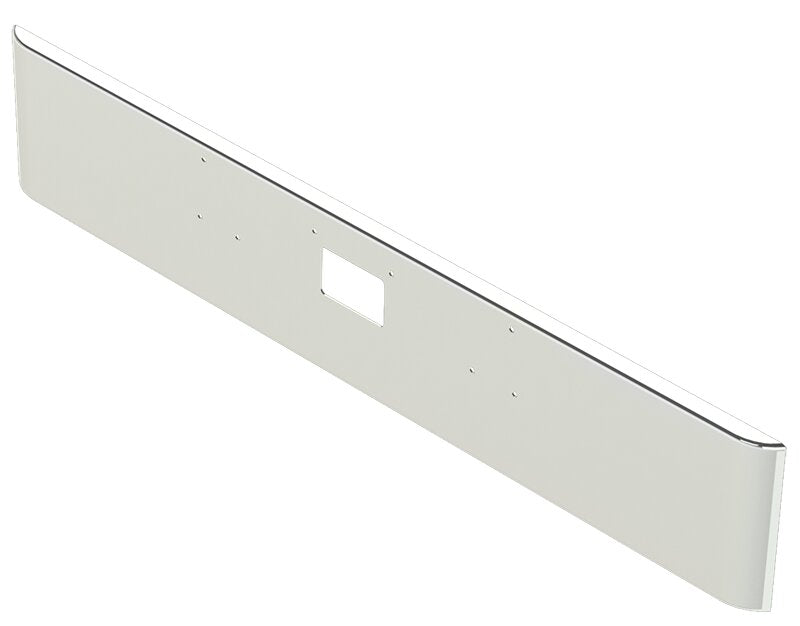 BUMPER FOR PETERBILT 379, 378, 357 1987-2007 18" SQUARE ROLLED END CHROME WITH TOW HOLE