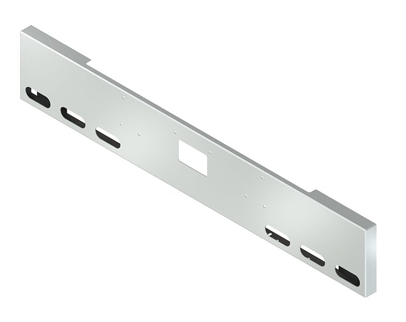 BUMPER FOR PETERBILT 379, 378, 357 1987-2007 16" BOXED END CHROME WITH TOW HOLE, LIGHT HOLES