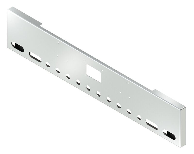 BUMPER FOR PETERBILT 379, 378, 357 1987-2007 18" BOXED END CHROME WITH TOW HOLE AND 4 OVAL HOLES