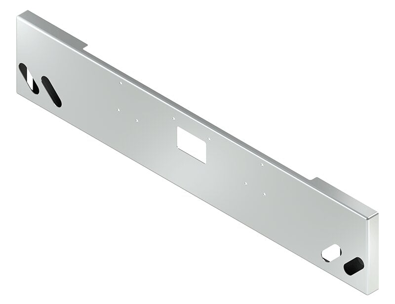 BUMPER FOR PETERBILT 379, 378, 357 1987-2007 18" BOXED END CHROME WITH TOW HOLE, LIGHT HOLES