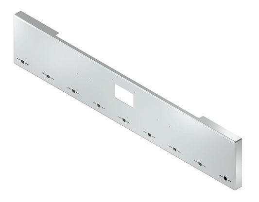 BUMPER FOR PETERBILT 379, 378, 357 1987-2007 18" BOXED END CHROME WITH TOW HOLE, LIGHT HOLES