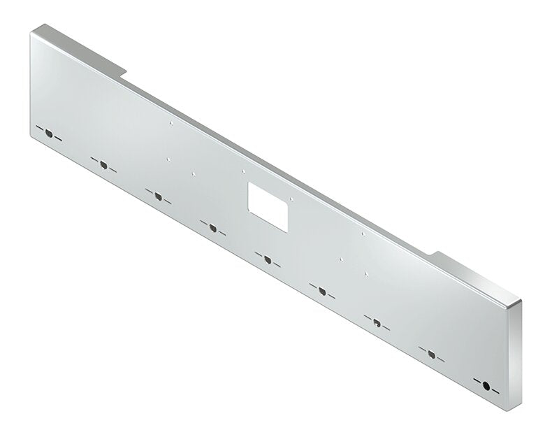 BUMPER FOR PETERBILT 379, 378, 357 1987-2007 18" BOXED END CHROME WITH TOW HOLE, LIGHT HOLES