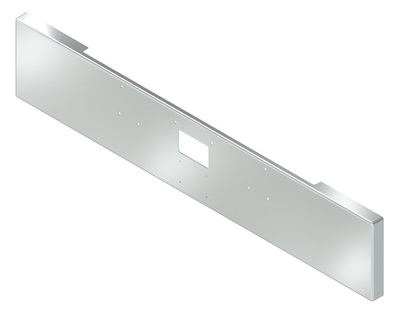 BUMPER FOR PETERBILT 379, 378, 357 1987-2007 18" BOXED END CHROME WITH TOW HOLE AND LICENSE PLATE HOLES