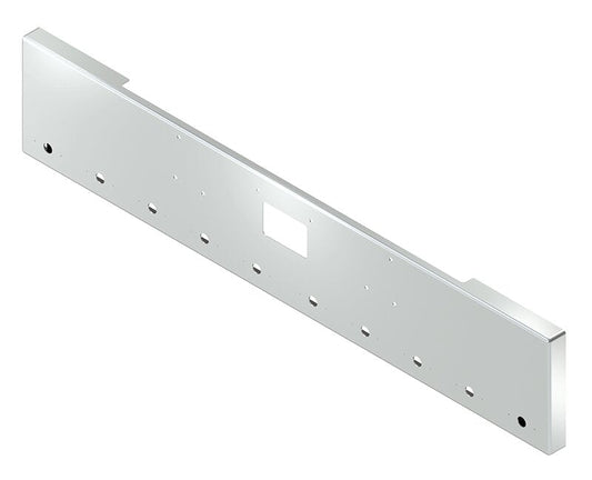 BUMPER FOR PETERBILT 379, 378, 357 1987-2007 18" BOXED END CHROME WITH TOW HOLE, LIGHT HOLES