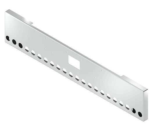 BUMPER FOR PETERBILT 379, 378, 357 1987-2007 18" BOXED END STAINLESS STEEL WITH TOW HOLE, LIGHT HOLES