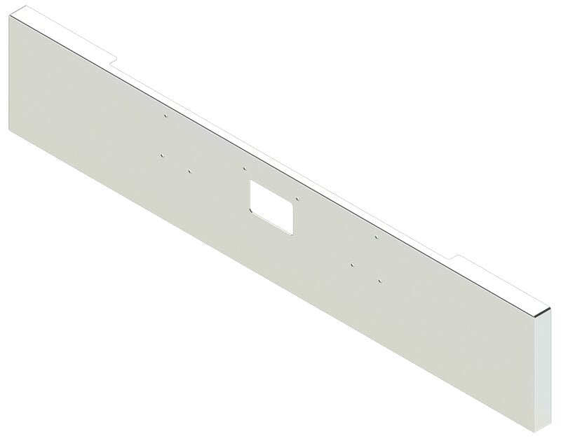 BUMPER FOR PETERBILT 379, 378, 357 1987-2007 18" BOXED END CHROME WITH TOW HOLE