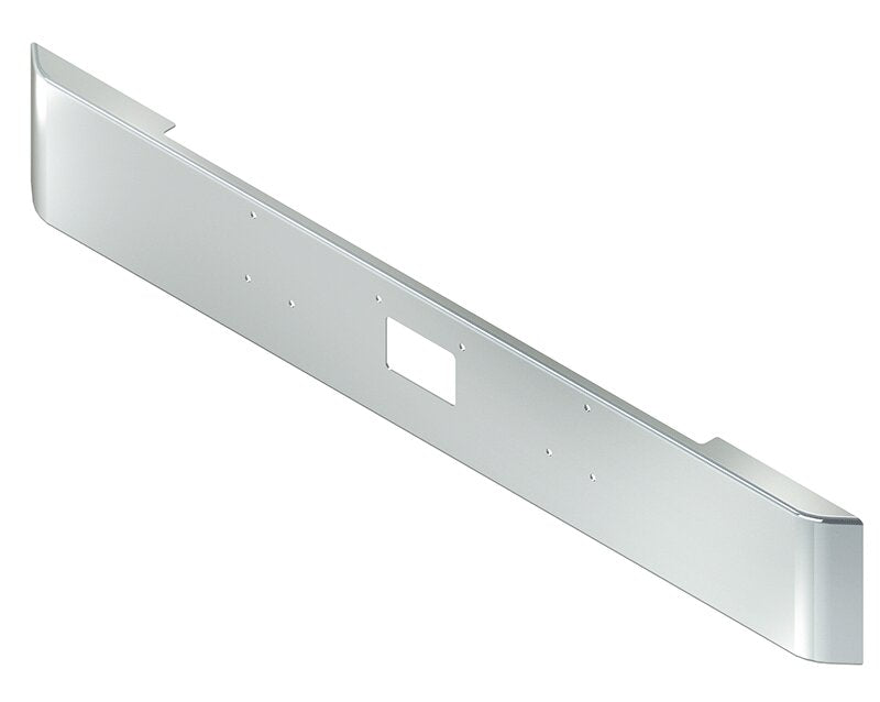 BUMPER FOR PETERBILT 379, 378, 357 1987-2007 14" SQUARE HAND FORM CHROME WITH TOW HOLE
