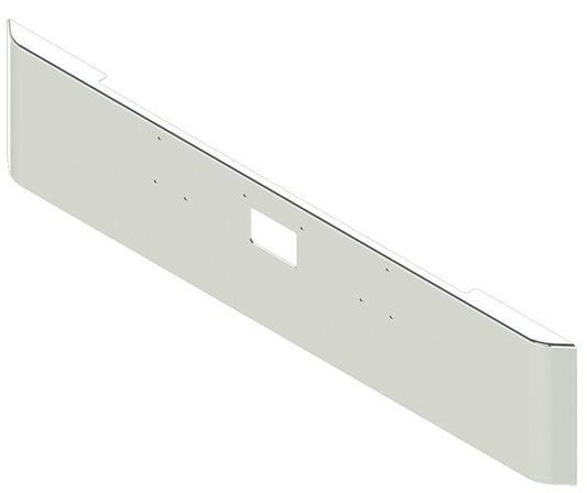BUMPER FOR PETERBILT 379, 378, 357 1987-2007 20" SQUARE ROLLED END CHROME WITH TOW HOLE