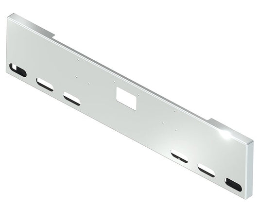 BUMPER FOR PETERBILT 379, 378, 357 1987-2007 20" BOXED END CHROME WITH TOW HOLE, LIGHT HOLES