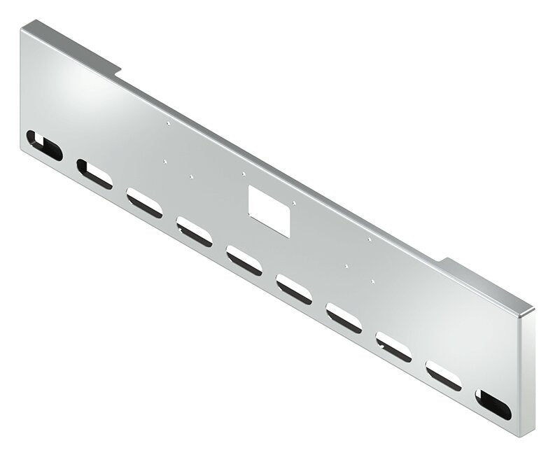 BUMPER FOR PETERBILT 379, 378, 357 1987-2007 20" BOXED END CHROME WITH TOW HOLE, LIGHT HOLES