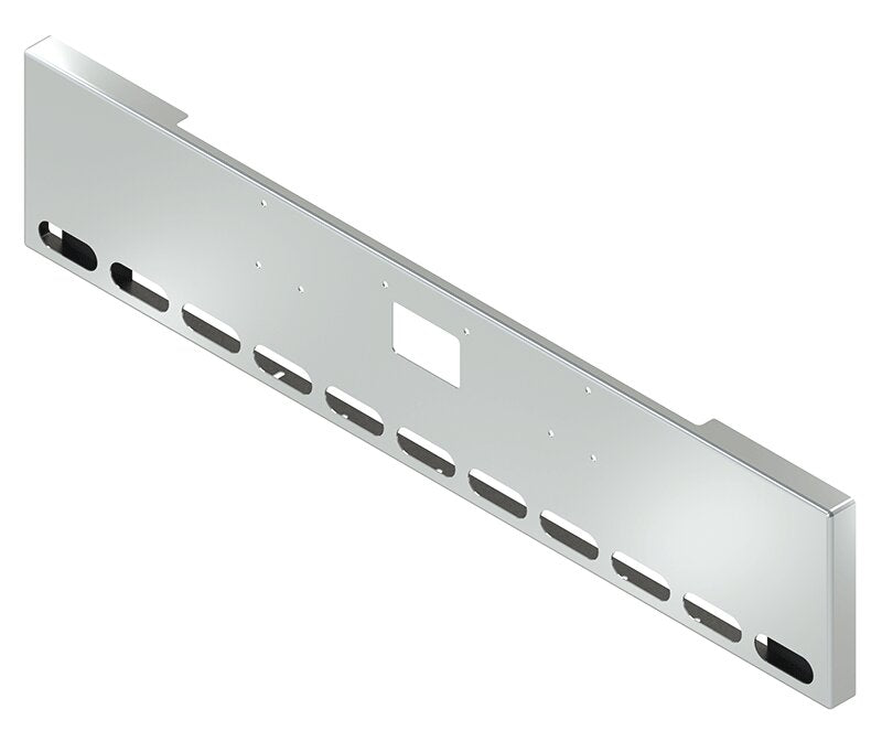 BUMPER FOR PETERBILT 379, 378, 357 1987-2007 20" BOXED END CHROME WITH TOW HOLE, LIGHT HOLES