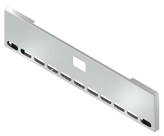 BUMPER FOR PETERBILT 379, 378, 357 1987-2007 20" BOXED END CHROME WITH TOW HOLE, LIGHT HOLES