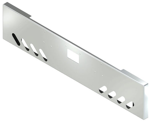 BUMPER FOR PETERBILT 379, 378, 357 1987-2007 20" BOXED END CHROME WITH TOW HOLE, LIGHT HOLES