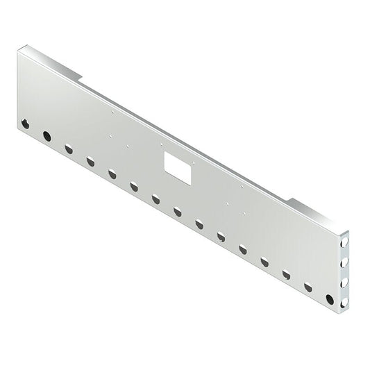 BUMPER FOR PETERBILT 379, 378, 357 1987-2007 20" BOXED END CHROME WITH TOW HOLE AND 15 HOLES FOR 2" LIGHTS