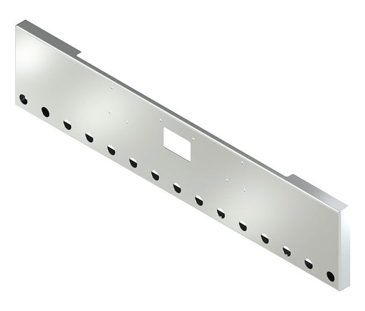 BUMPER FOR PETERBILT 379, 378, 357 1987-2007 20" BOXED END CHROME WITH TOW HOLE AND 15 HOLES FOR 2" LIGHTS