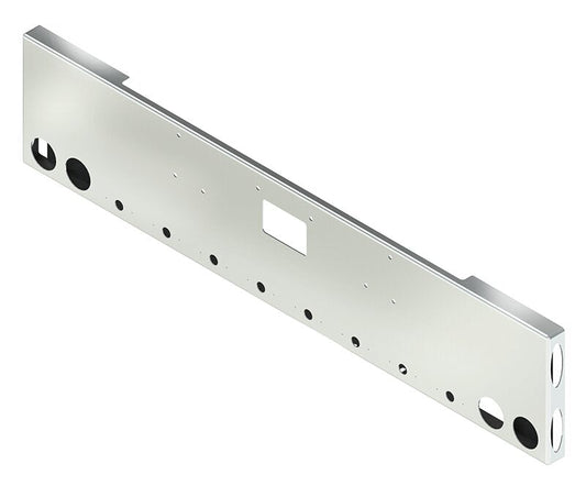 BUMPER FOR PETERBILT 379, 378, 357 1987-2007 20" BOXED END CHROME WITH TOW HOLE, LIGHT HOLES