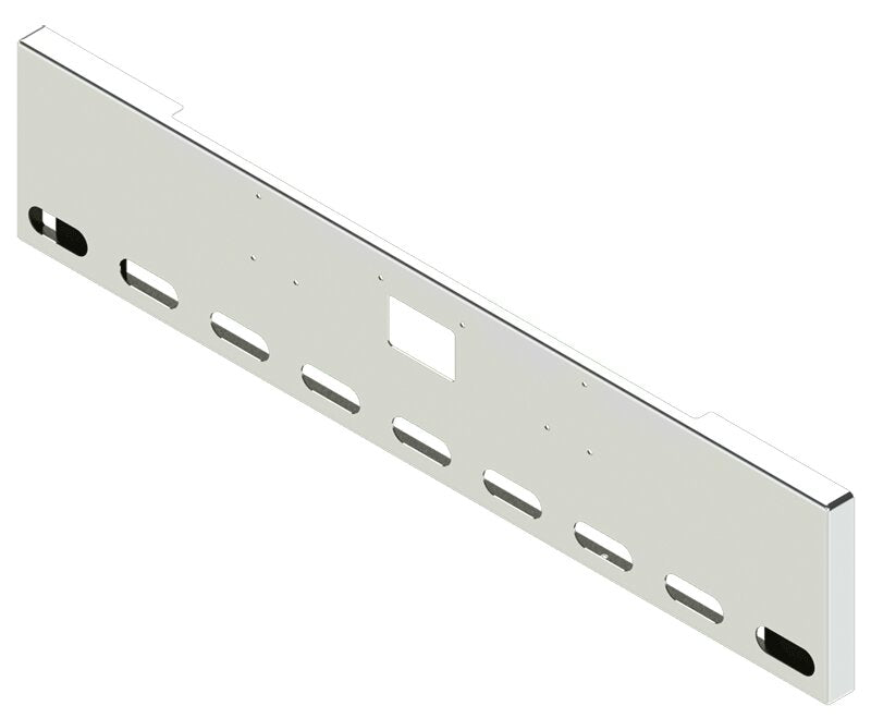 BUMPER FOR PETERBILT 379, 378, 357 1987-2007 20" BOXED END STAINLESS STEEL WITH TOW HOLE AND 9 OVAL HOLES