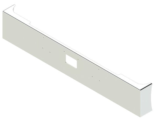 BUMPER FOR PETERBILT 379, 378, 357 1987-2007 16" AMERICAN EAGLE BOXED END WITH 8" EARS CHROME WITH TOW HOLE