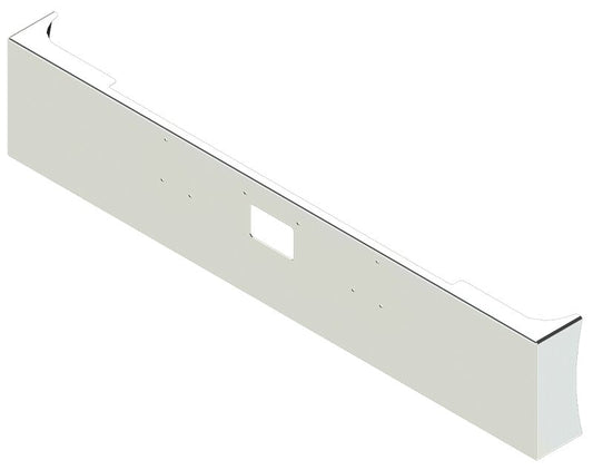 BUMPER FOR PETERBILT 379, 378, 357 1987-2007 18" AMERICAN EAGLE BOXED END WITH 8" EARS STAINLESS STEEL WITH TOW HOLE